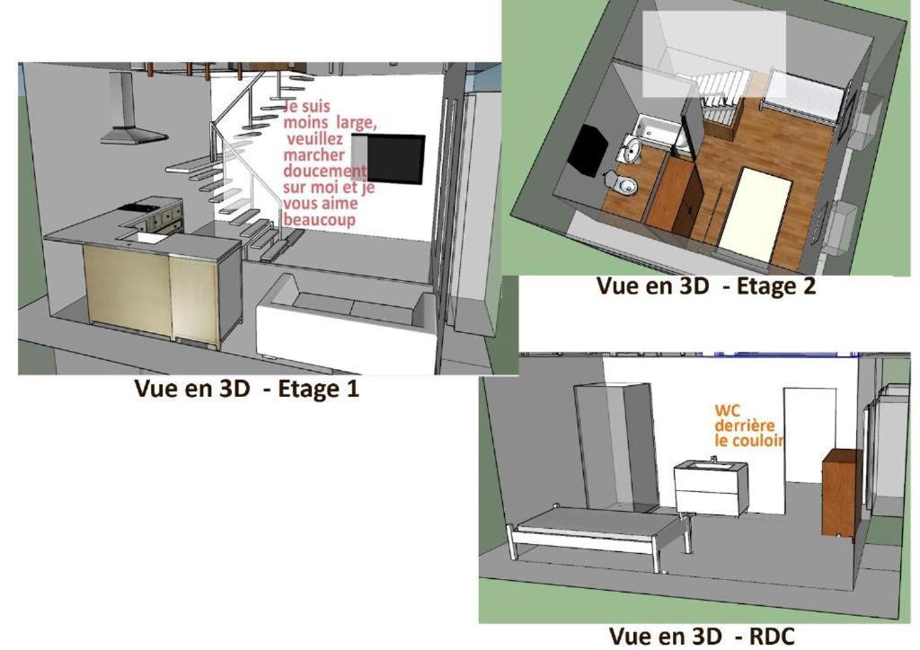 Mini House Apartment Lesneven Bagian luar foto